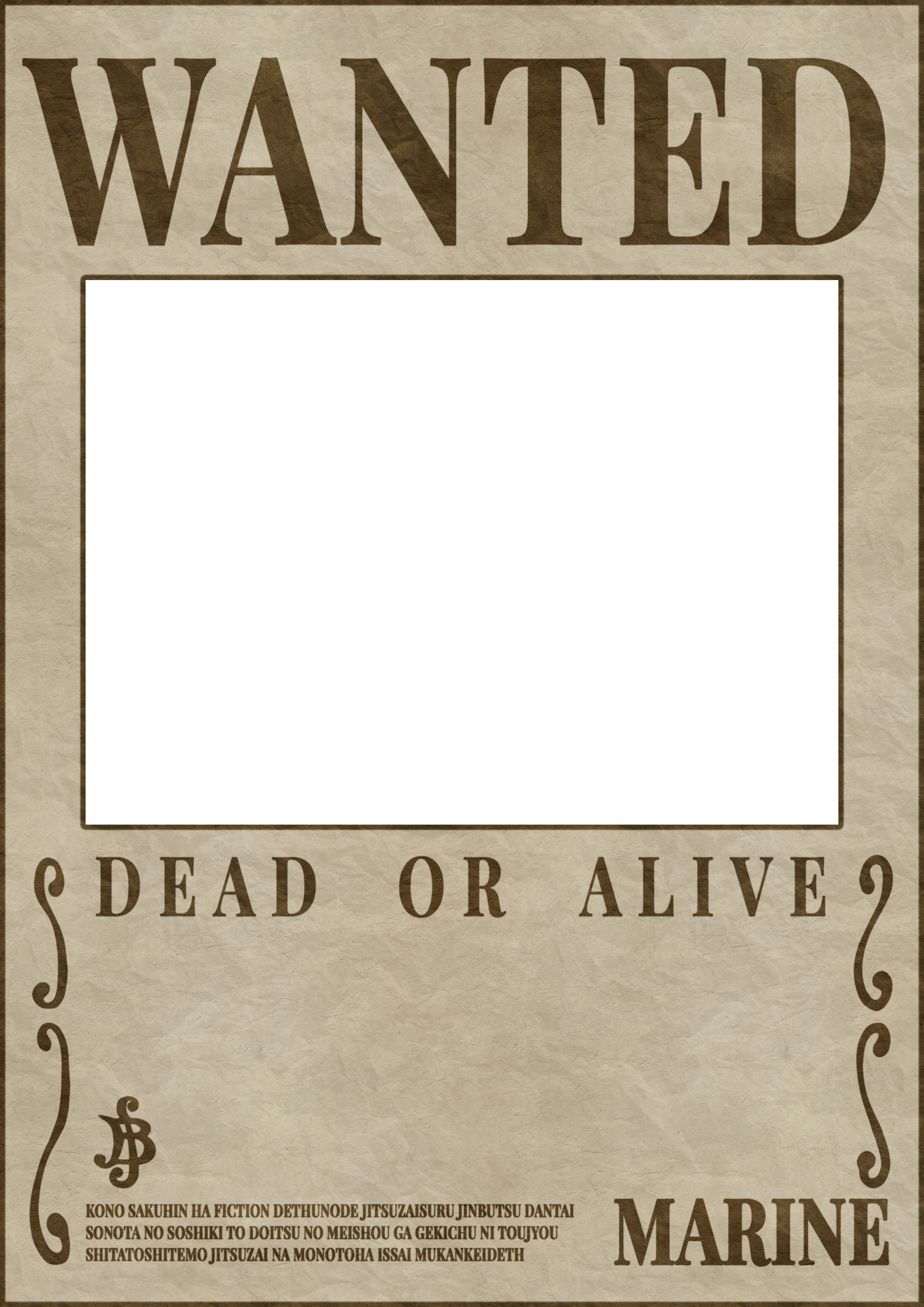 Create Your Own Wanted One Piece Custom Poster